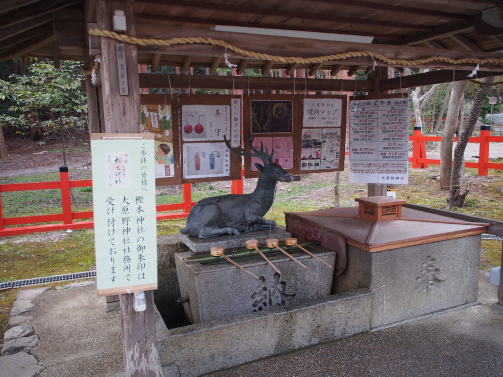 神鹿の手水舎