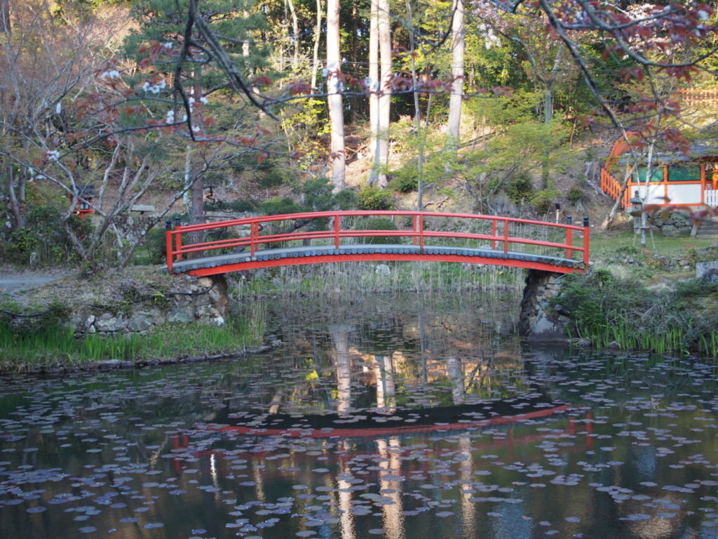 モネの絵のような、鯉沢の池の橋