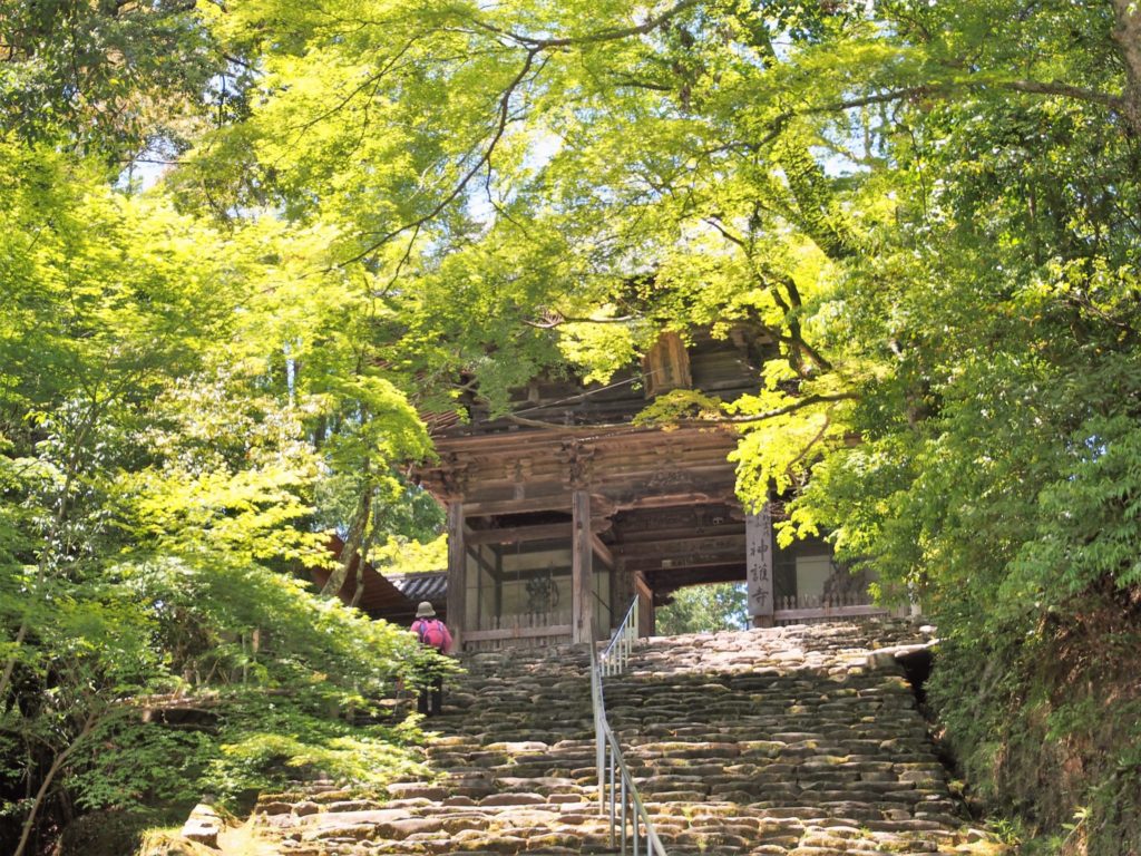 神護寺までの最後の階段